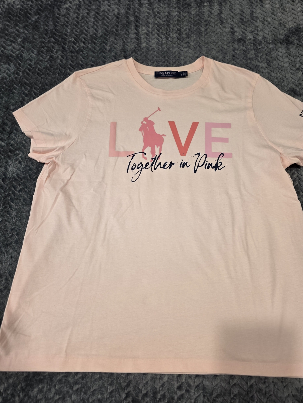 Polo by Ralph Lauren Pink "LOVE Together in Pink" Graphic Tee